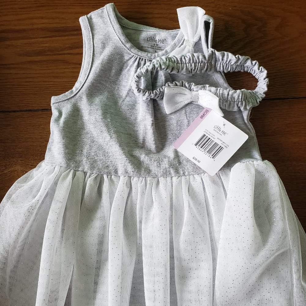Little Me Sparkle tulle dress